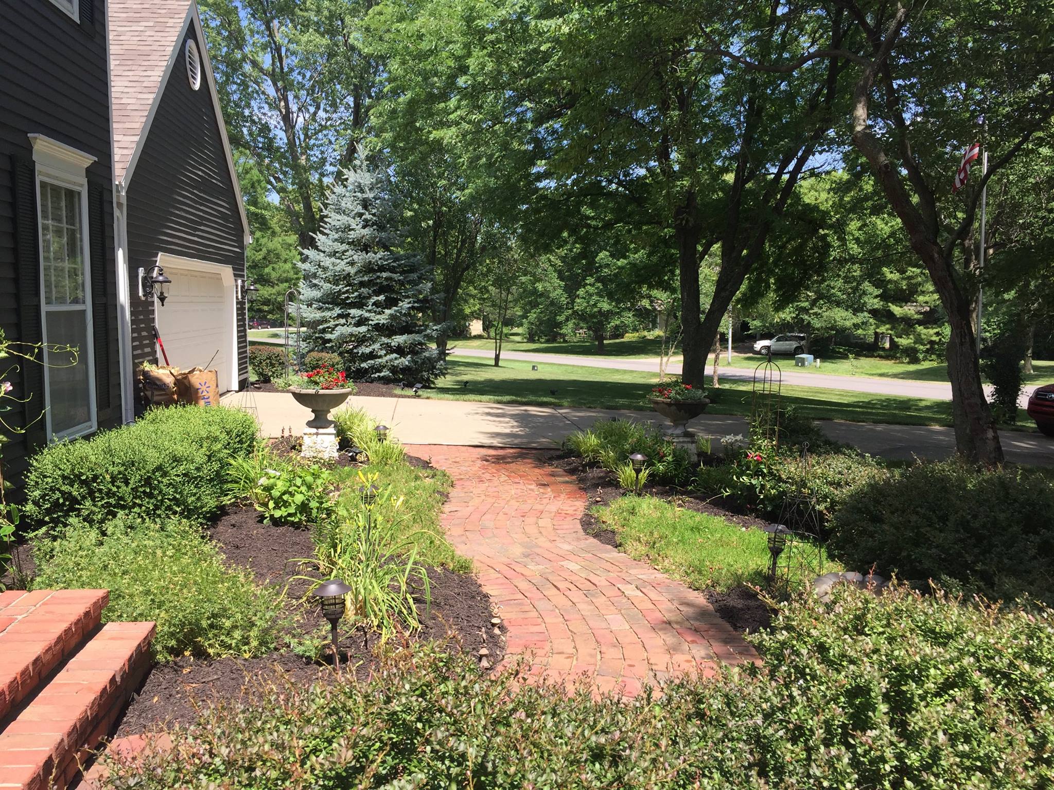 Walkway Flower Bed